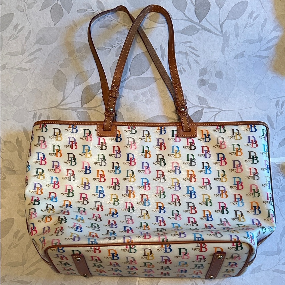Dooney & Bourke Colorful Logo Tote